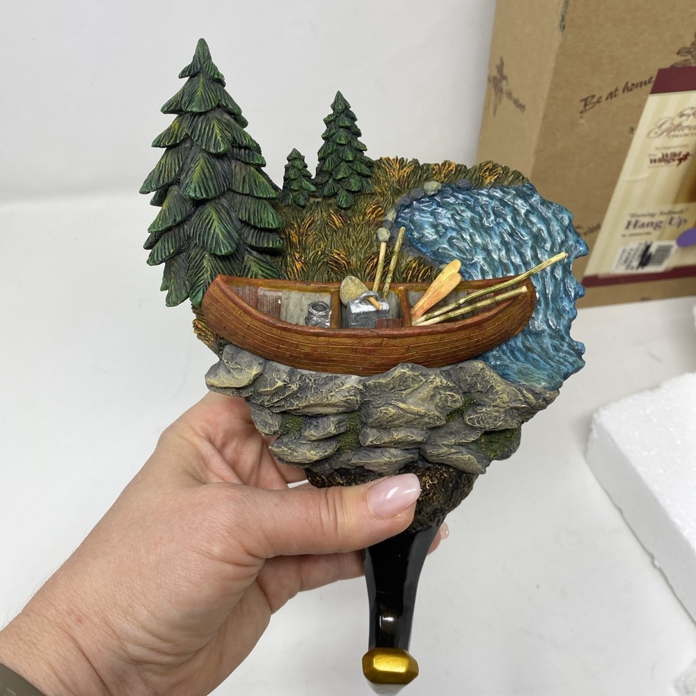 Terry Redlin WildWings Evening Solitude Resin Hang Up Wall Decor Canoe 2006 Hook - Picture 5 of 16